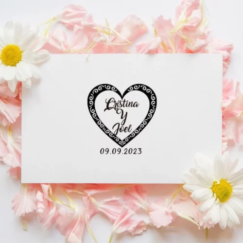 Sello Boda Heart