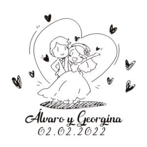 Sello Boda Love Novios