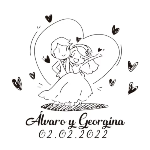 Sello Boda Love Novios