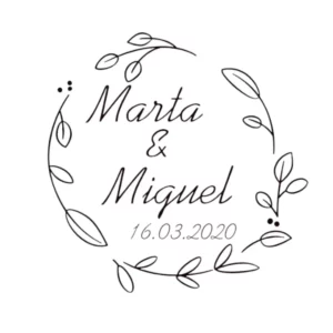 Sello Boda Minimal