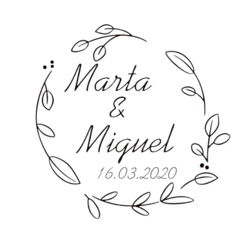 Sello Boda Minimal