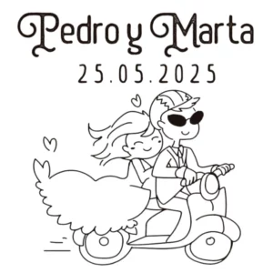 Sello Boda Moto