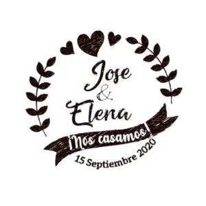 Sello Boda Nos Casamos