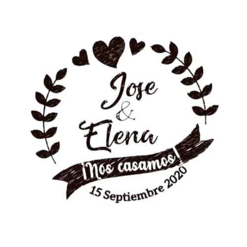 Sello Boda Nos Casamos