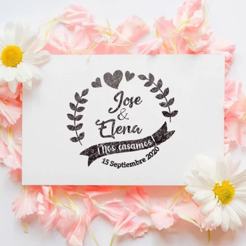Sello Boda Nos Casamos