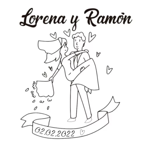 Sello Boda Novios