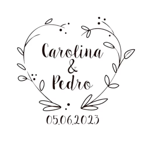 Sello Boda Ramitas Cuore