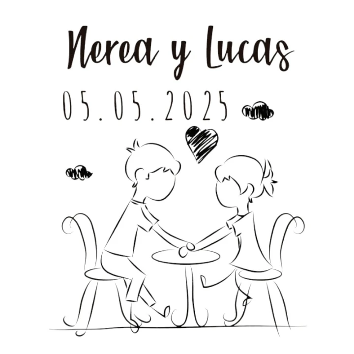Sello Boda Romantic