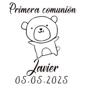 Sello Comunión Bear