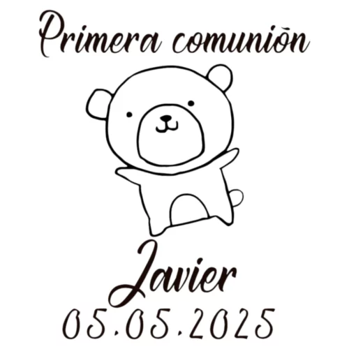 Sello Comunión Bear