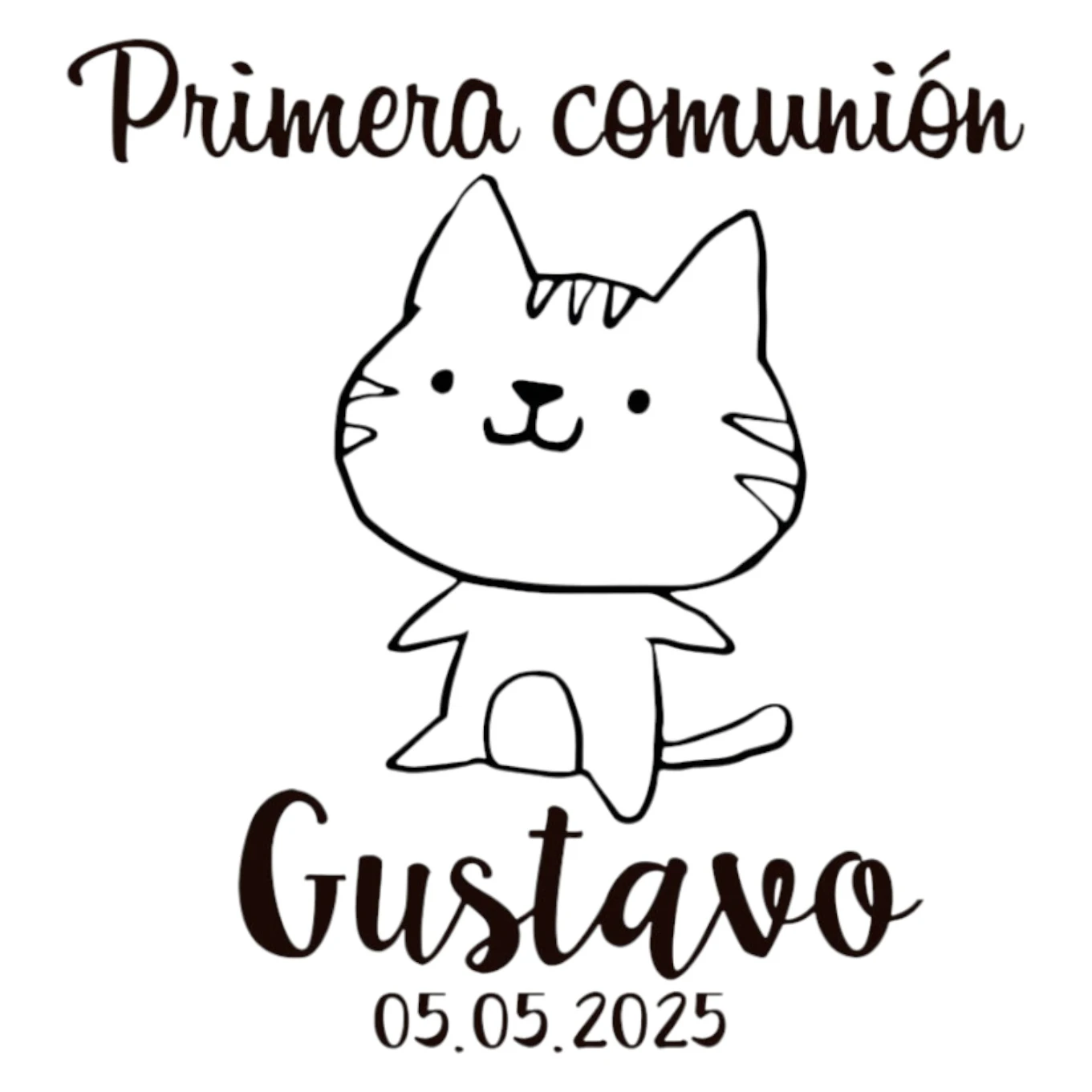 Sello Comunión Miau