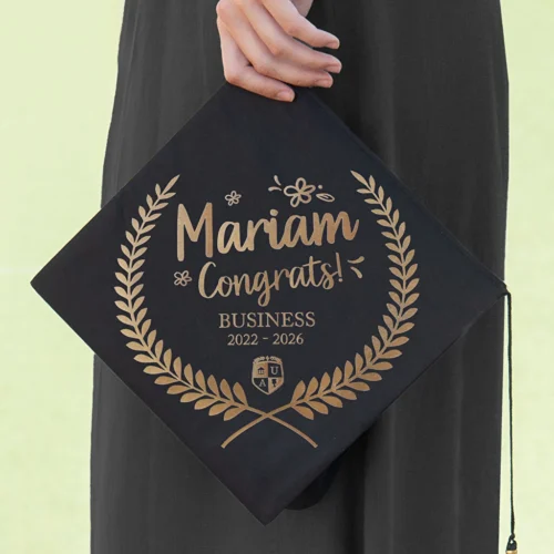 Birrete de graduación personalizado