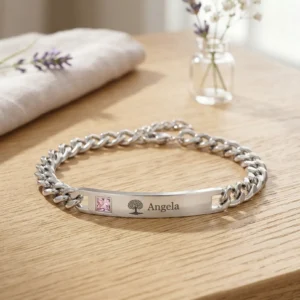 Esclava de mujer con grabado