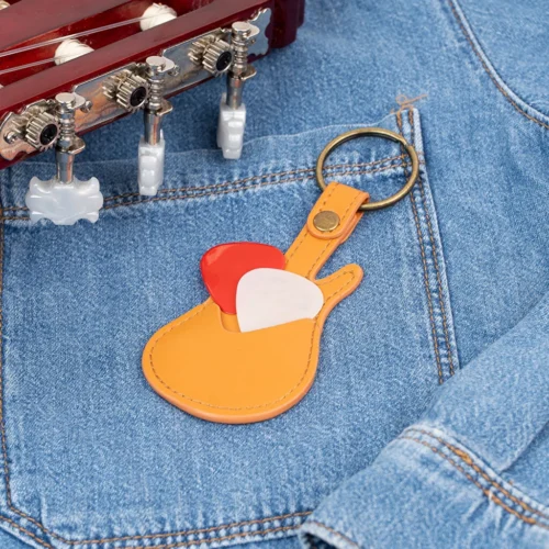 Llavero Porta Púas de Guitarra