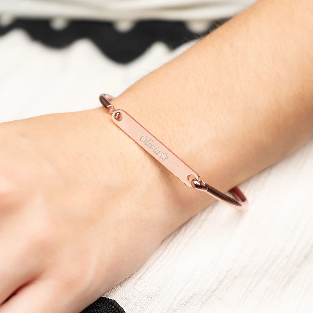 Pulsera Rígida Grabada