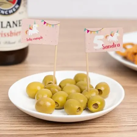 banderitas personalizadas con palillo