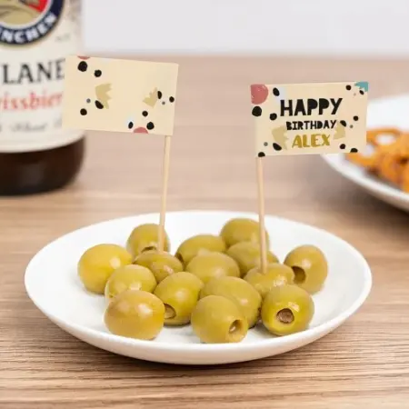 banderitas personalizadas con palillo