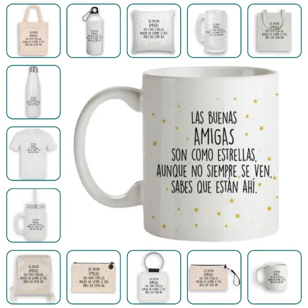 Las buenas amigas son como estrellas