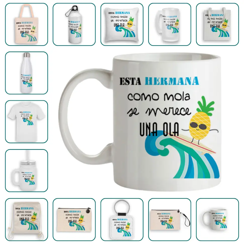 Esta hermana como mola se merece una ola