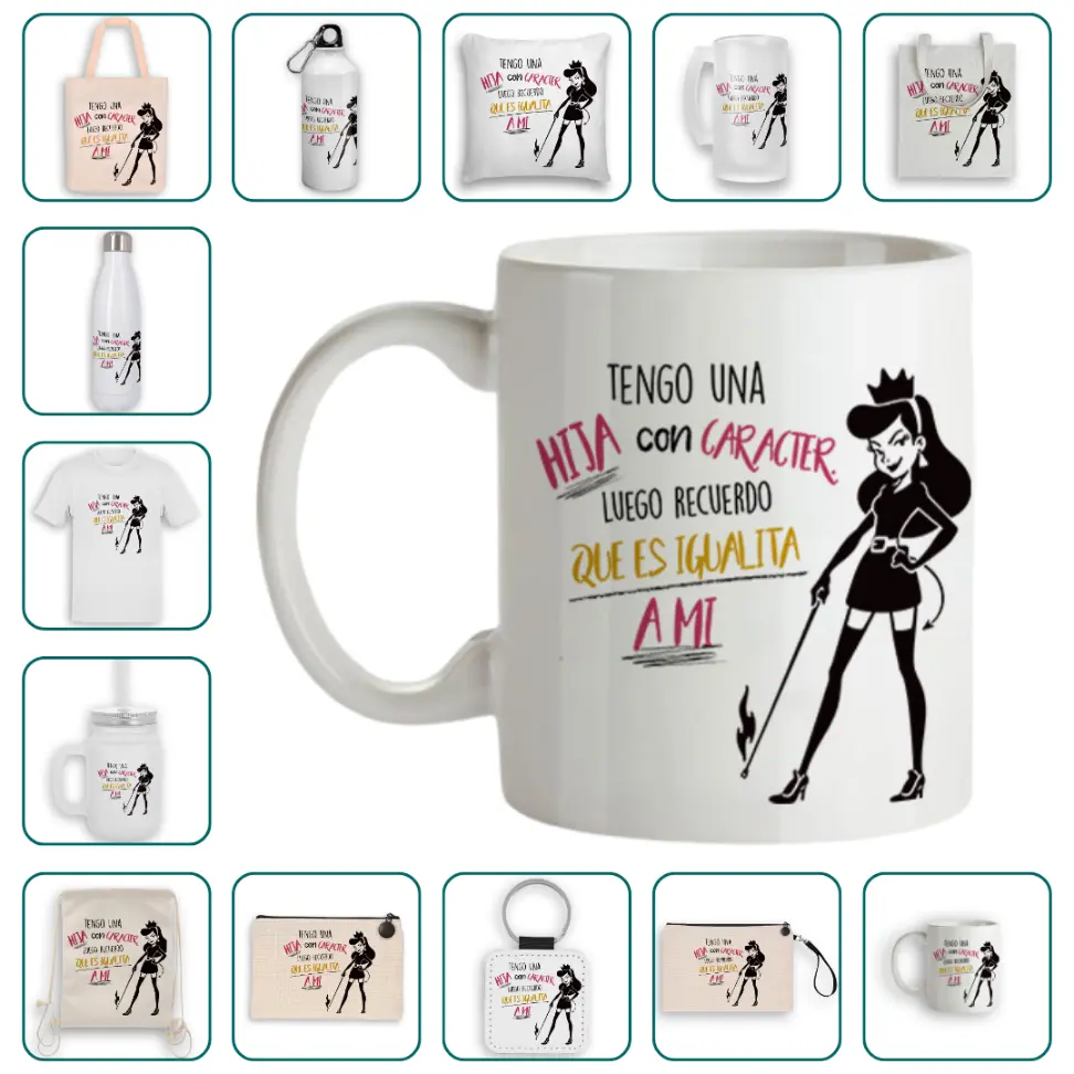 Tengo una hija con caracter. Luego recuerdo que es igualita a mi