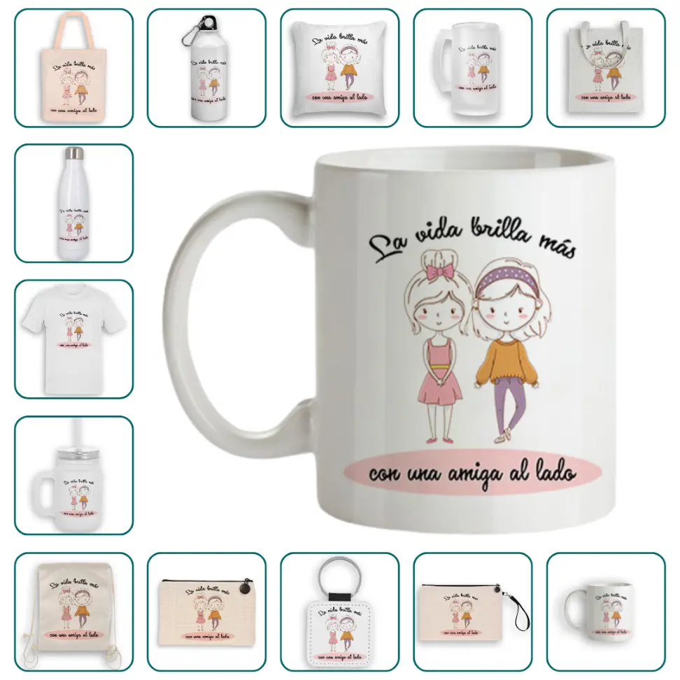 La vida brilla más con una amiga al lado