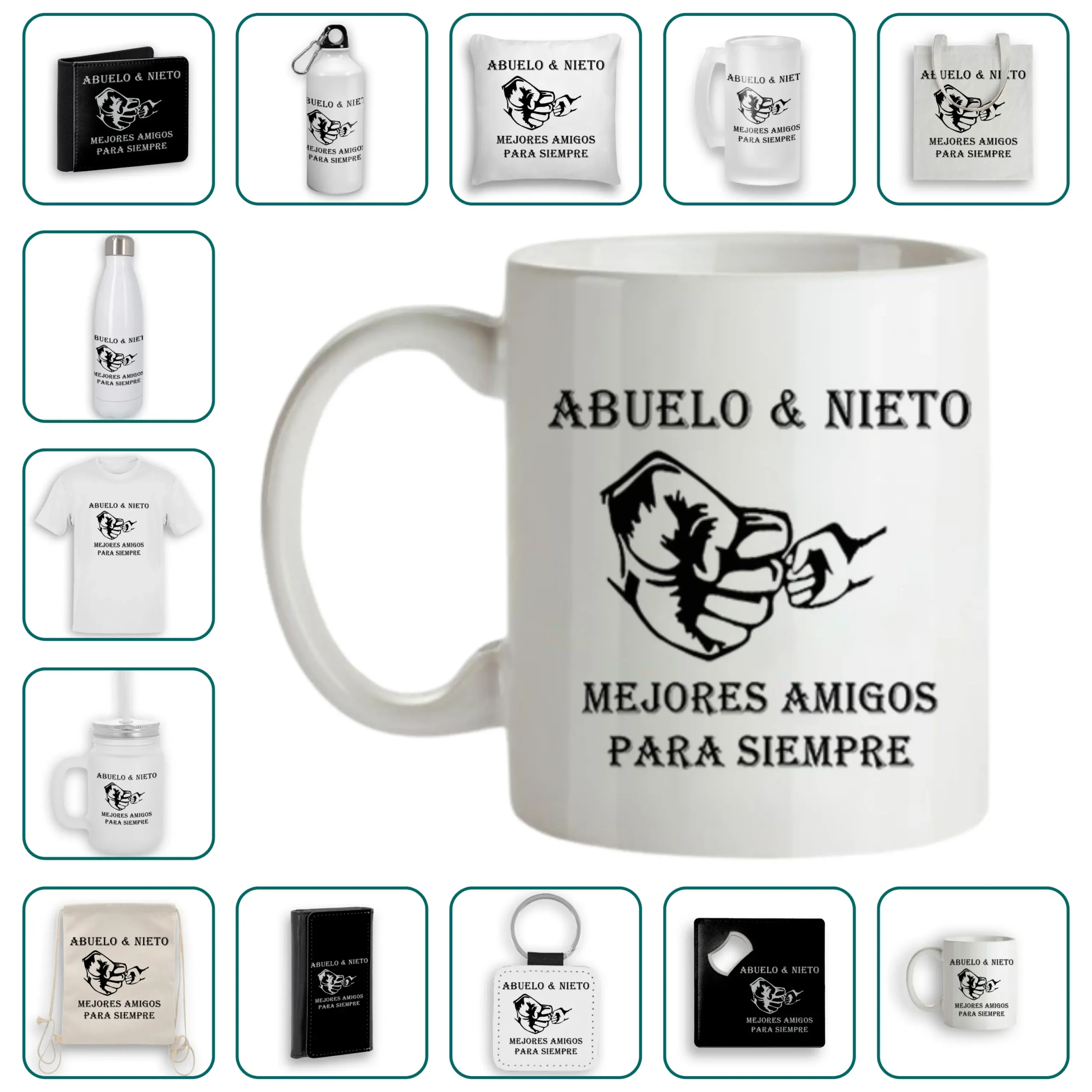 Abuelo & nieto mejores amigos para siempre