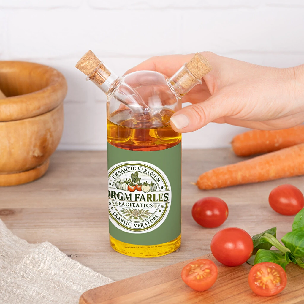 Aceitera y Vinagrera en Botella de Cristal Personalizada