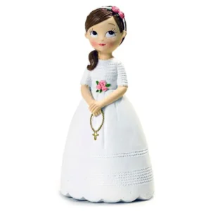 Figura para tarta niña comunión con rosario
