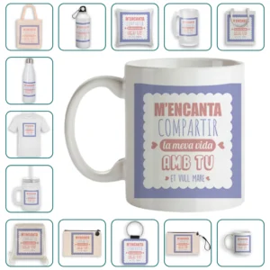 M'encanta compartir la meva vida amb tu, et vull mare