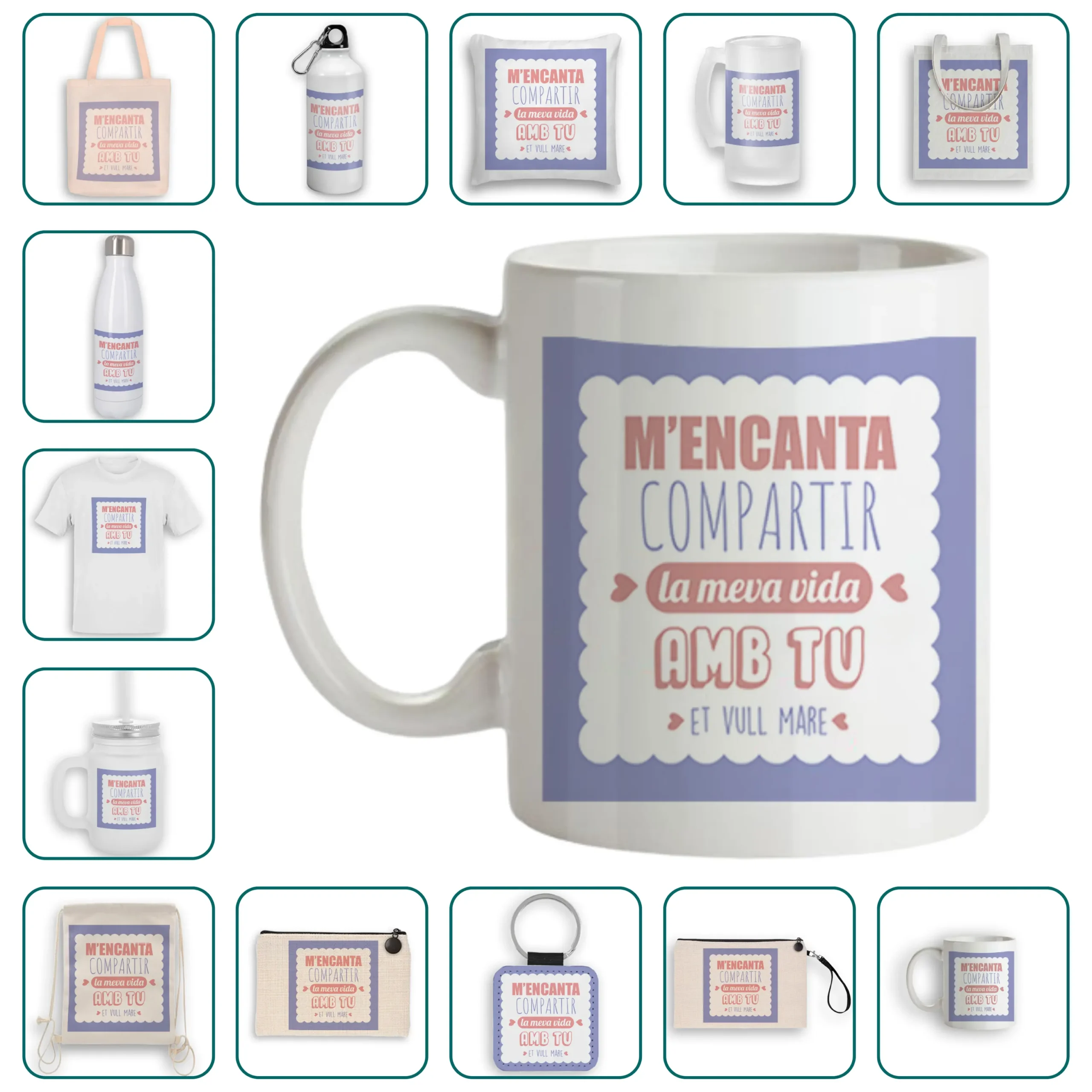 M'encanta compartir la meva vida amb tu, et vull mare