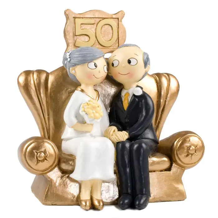 Figura de tarta Pop&Fun para celebraciones de Bodas de Oro