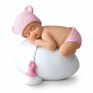 Figura para pastel de bebé niña