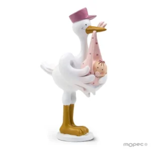 Figura pastel cigüeña amorosa Pita