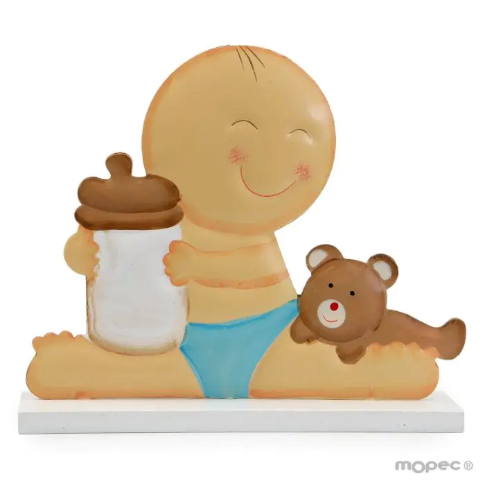 Figura pastel de metal Pit con biberón