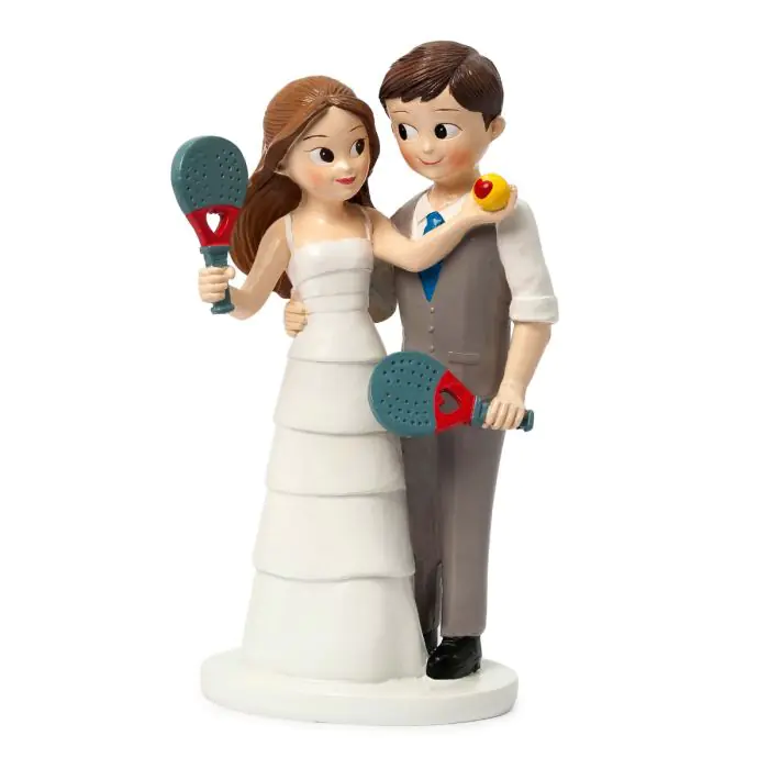 Figura pastel novios Pádel