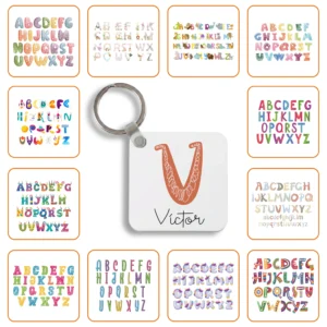 Llavero Metal Cuadrado con el Diseño que elijas