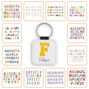 Llavero Cuadrado Polipiel