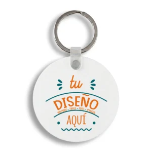 Llavero Metal Redondo Personalizado