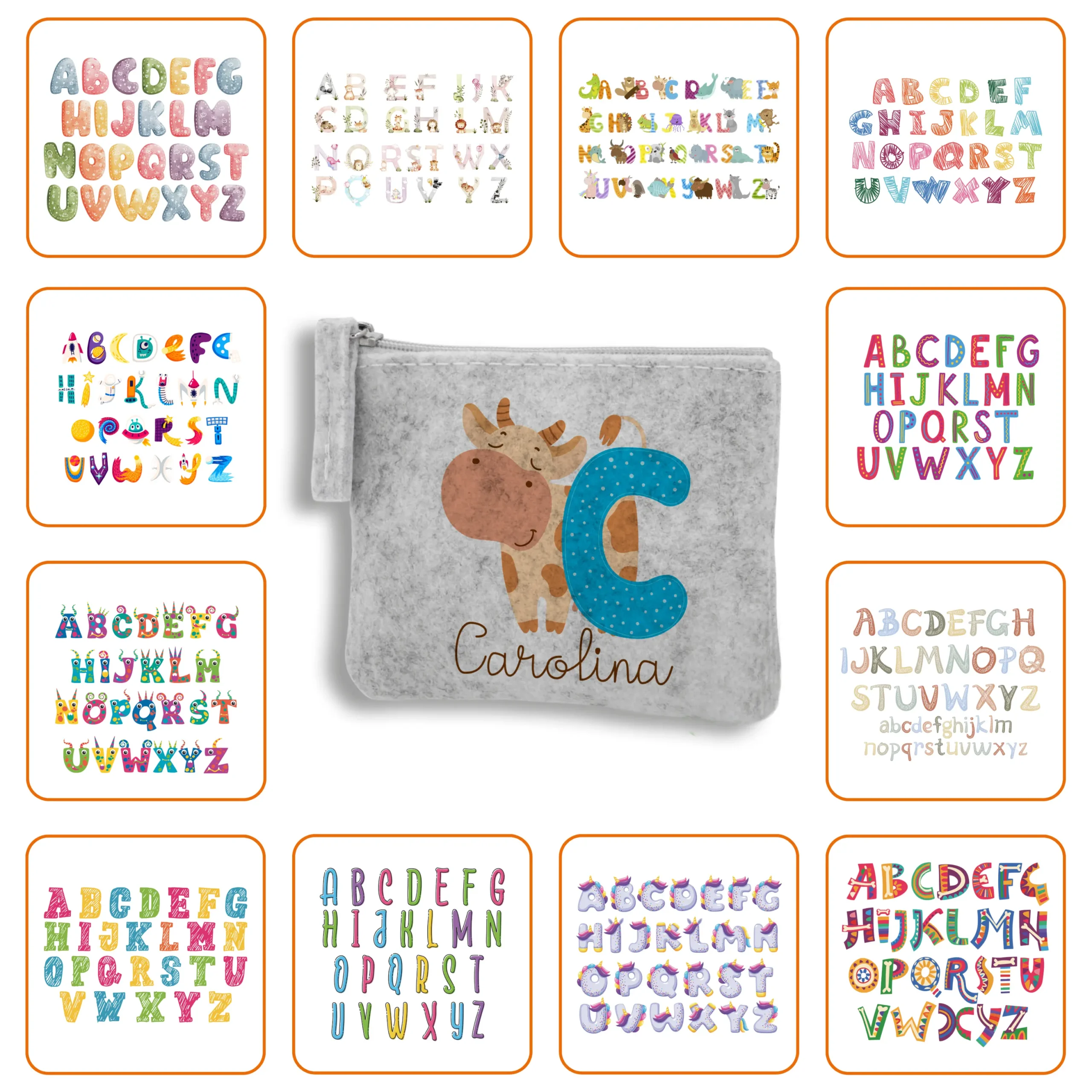 Monedero Fieltro con el Diseño que elijas