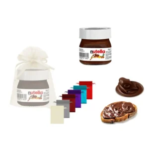 Bote mini Nutella con bolsa de tul