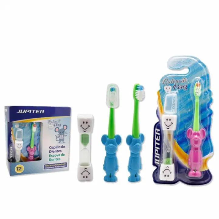 Cepillo de dientes Ratoncito Pérez con reloj de arena