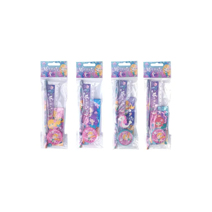 Set 5 Pcs Papelería Sirenita