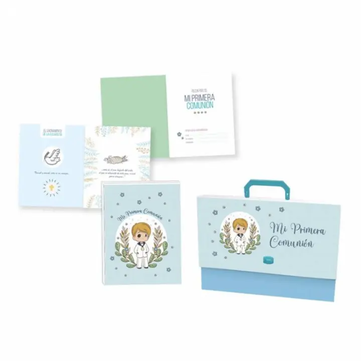 Set Maletín Libro Comunión Fotos y Firmas Niño