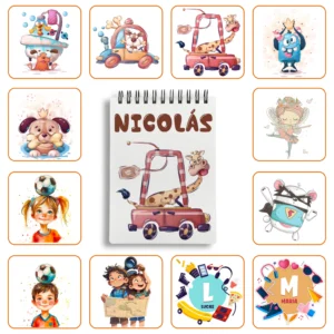 Bloc de Anillas A6 personalizado con diseño elegido