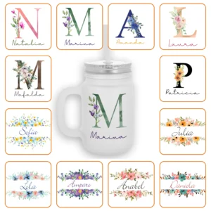 Jarra Pajita Personalizado con diseño elegido