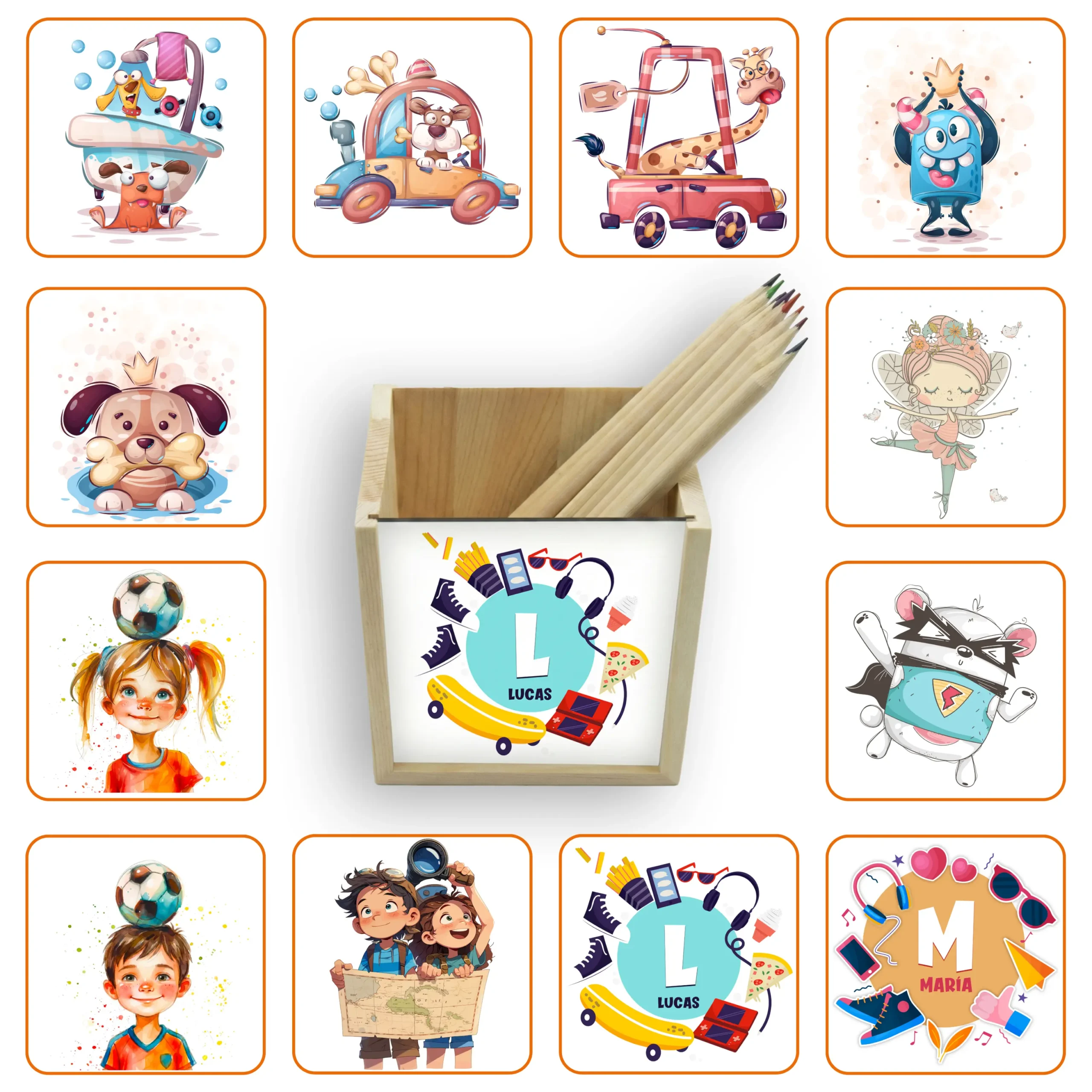 Lapicero de Madera personalizado con diseño elegido