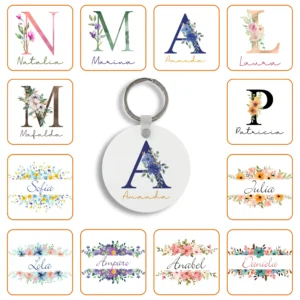 Llavero metal redondo personalizado