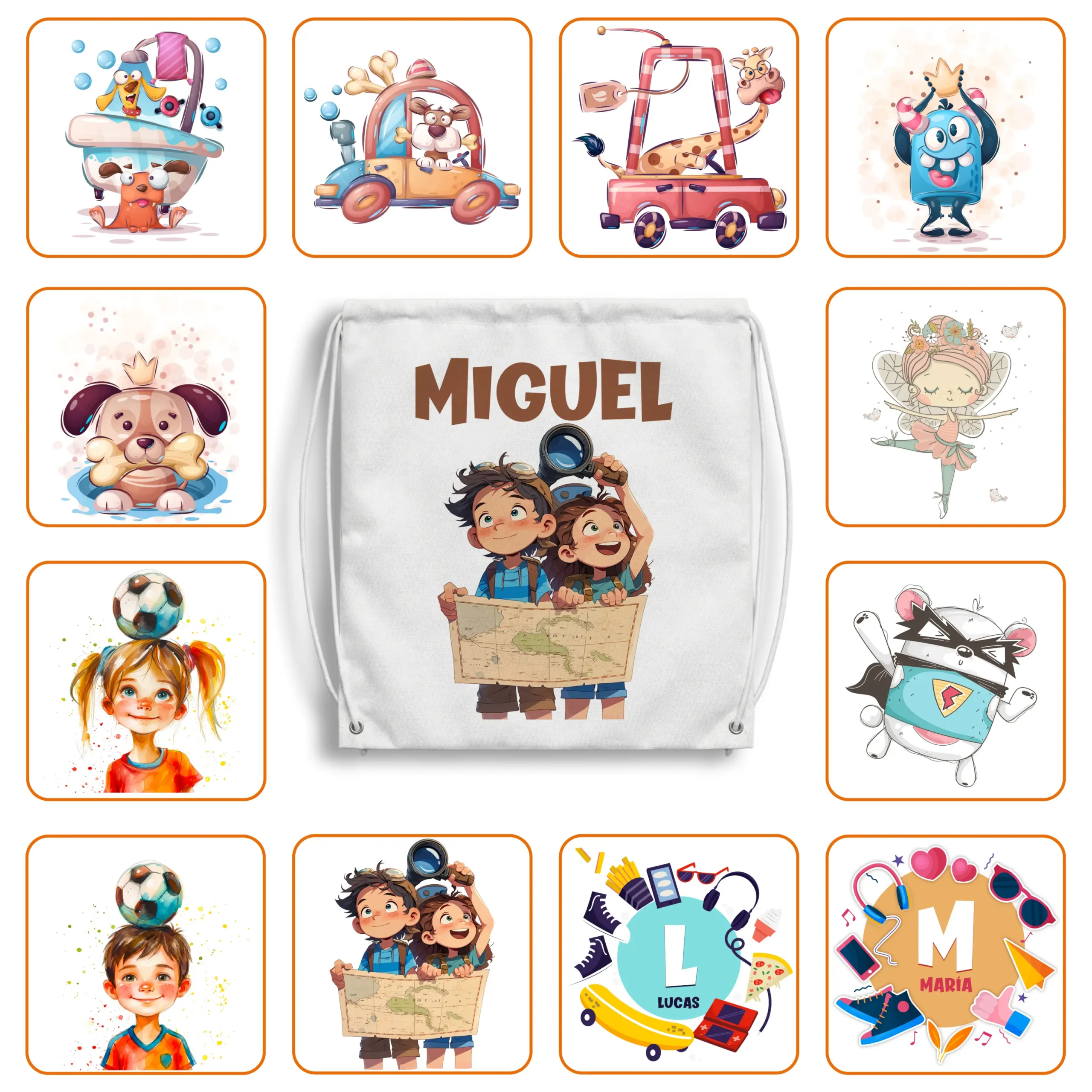 Mochila Poliéster personalizada con diseño elegido