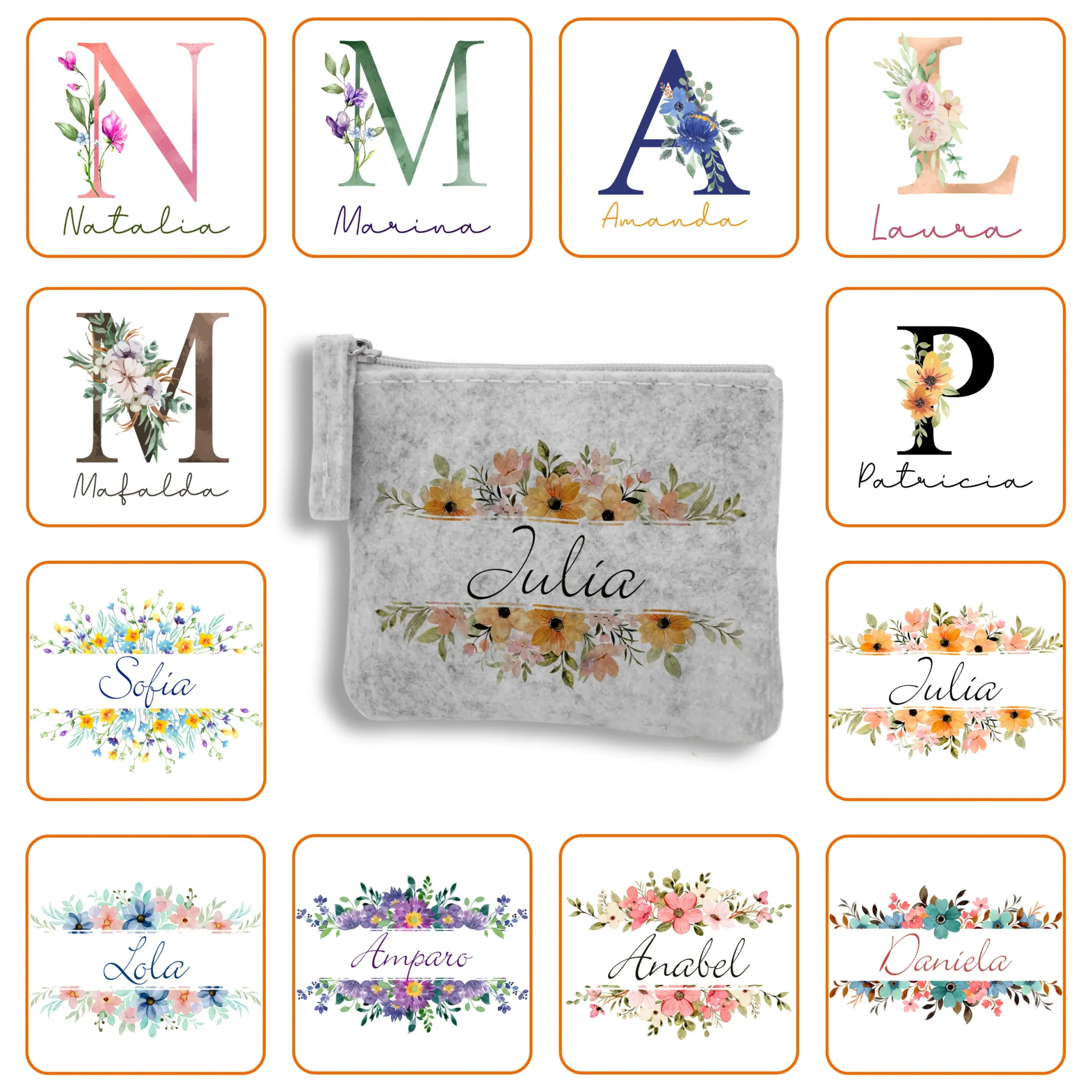 Monedero Fieltro Personalizado con diseño elegido