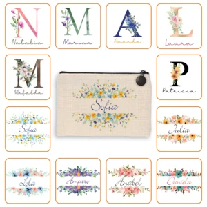 Monedero de Lino Personalizado con diseño elegido